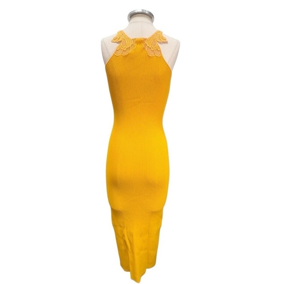 Self Portrait Ribbed Knit Sleeveless Body Con Midi Dress Size Small - Picture 5 of 10